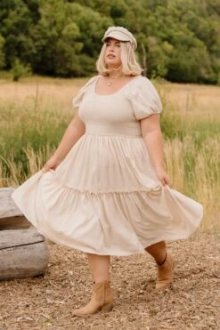 Sienna Dress In Cream - FINAL SALE -Fashion Clothing Store SiennaCream ConradRanch F23 17