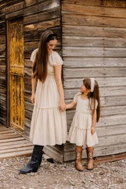 Mini Sienna Dress In Cream - FINAL SALE -Fashion Clothing Store SiennaCream ConradRanch F23 31