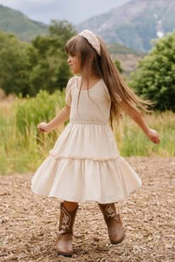 Mini Sienna Dress In Cream - FINAL SALE -Fashion Clothing Store SiennaCream ConradRanch F23 34