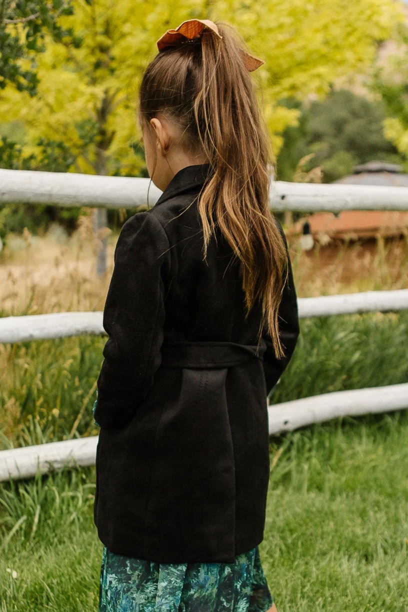 Mini Sloane Coat In Black - FINAL SALE 4 Mini Sloane Coat In Black - FINAL SALE - Image 4