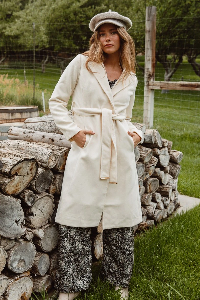 Sloane Coat In Cream - FINAL SALE 1 Sloane Coat In Cream - FINAL SALE