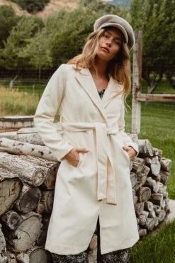 Sloane Coat In Cream - FINAL SALE 23 Sloane Coat In Cream - FINAL SALE -Fashion Clothing Store SloaneCream QuietMeadows F23 6 122919