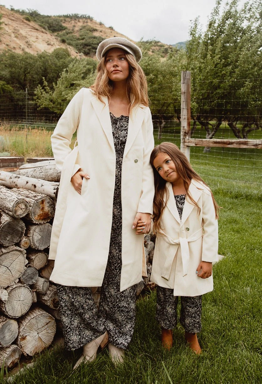 Sloane Coat In Cream - FINAL SALE 2 Sloane Coat In Cream - FINAL SALE - Image 2