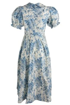 Sophia Dress -Fashion Clothing Store SophiaBlueToile back 419441