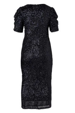 Starling Dress In Black Sequin -Fashion Clothing Store StarlingBlackSequin back 181237