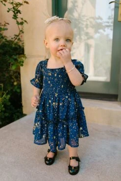 Baby Starry Nights Dress Set - FINAL SALE -Fashion Clothing Store Starry Nights 12 471600