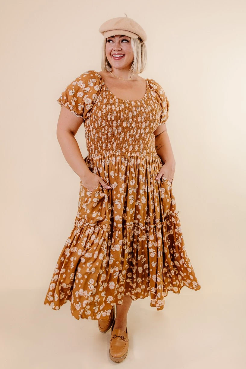 Sienna Dress In Brown Floral 10 Sienna Dress In Brown Floral - Image 10
