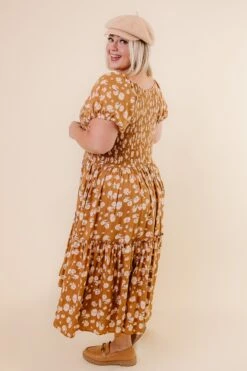 Sienna Dress In Brown Floral 27 Sienna Dress In Brown Floral -Fashion Clothing Store Studio F23 04 218286