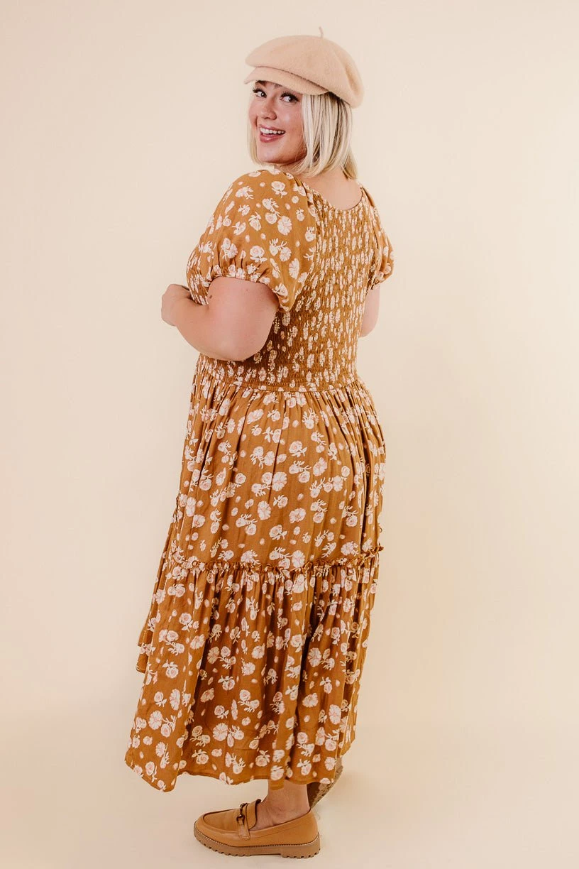 Sienna Dress In Brown Floral 13 Sienna Dress In Brown Floral - Image 13