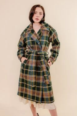 Holly Plaid Coat - FINAL SALE -Fashion Clothing Store Studio F23 19 229488