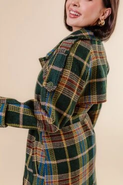 Holly Plaid Coat - FINAL SALE -Fashion Clothing Store Studio F23 22 174655