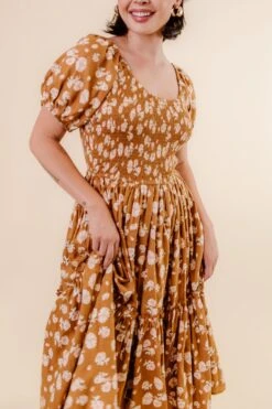 Sienna Dress In Brown Floral 26 Sienna Dress In Brown Floral -Fashion Clothing Store Studio F23 32 623560