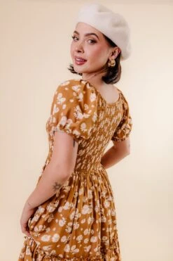 Sienna Dress In Brown Floral 29 Sienna Dress In Brown Floral -Fashion Clothing Store Studio F23 37 646130