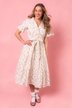 Sutton Dress Made With Liberty Fabric -Fashion Clothing Store SuttonDress Studio LibertyLondon24 04