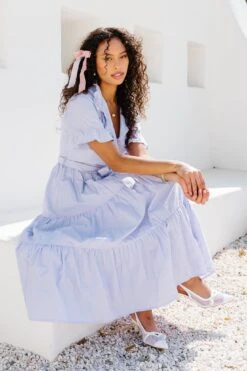 Sutton Dress In Pinstripe -Fashion Clothing Store SuttonStripe 6