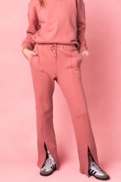 Ivy City Flare Sweatpants In Pink -Fashion Clothing Store SweatpantsFlarePink Studio 1 921244