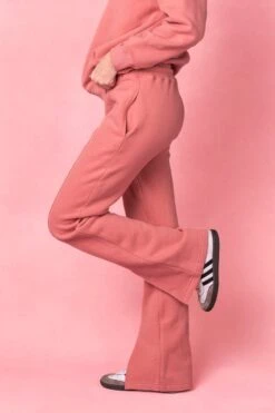 Ivy City Flare Sweatpants In Pink -Fashion Clothing Store SweatpantsFlarePink Studio 2 844688