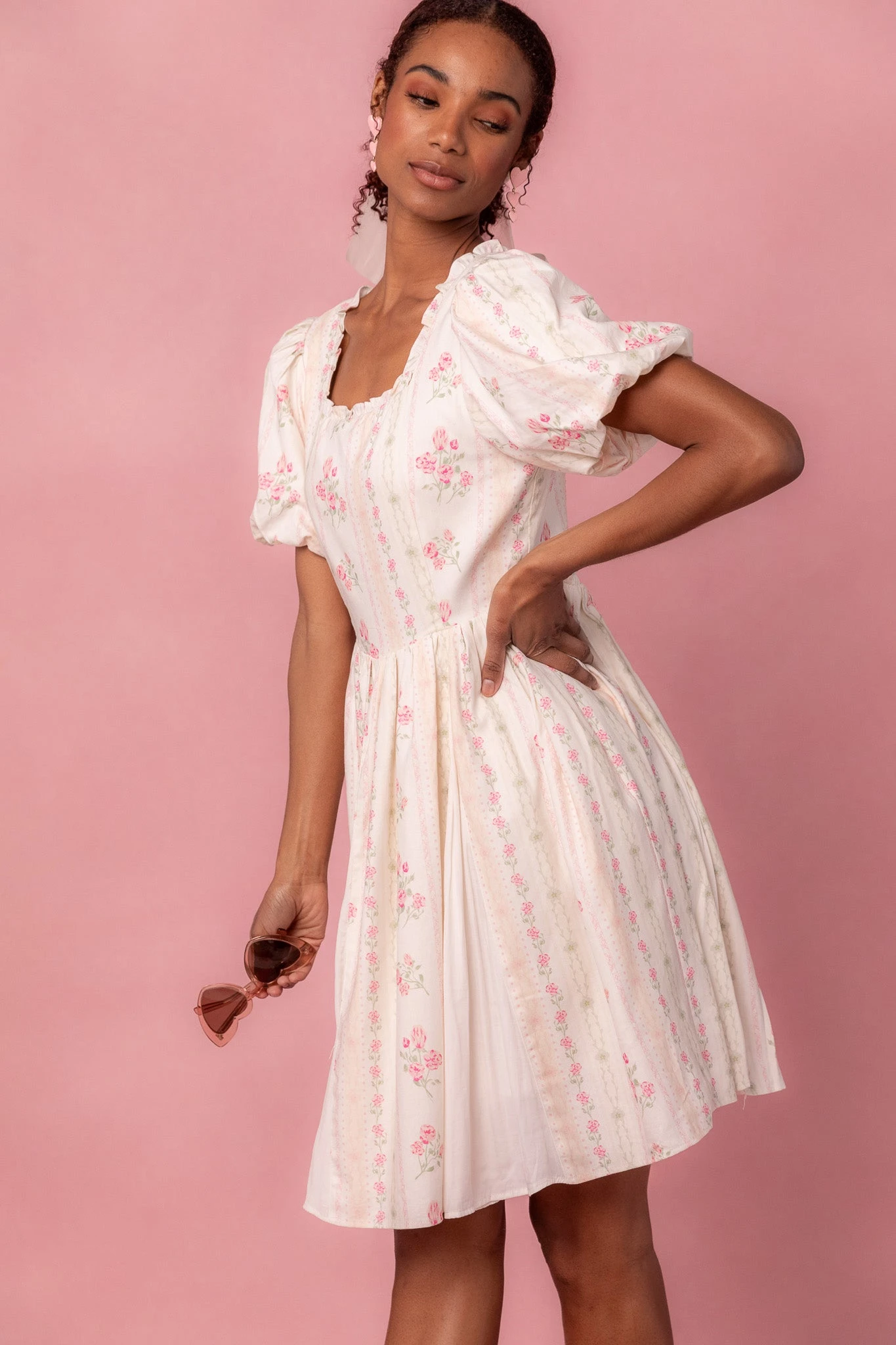 Flowers For All Dress In Vintage Floral 4 Flowers For All Dress In Vintage Floral - Image 4