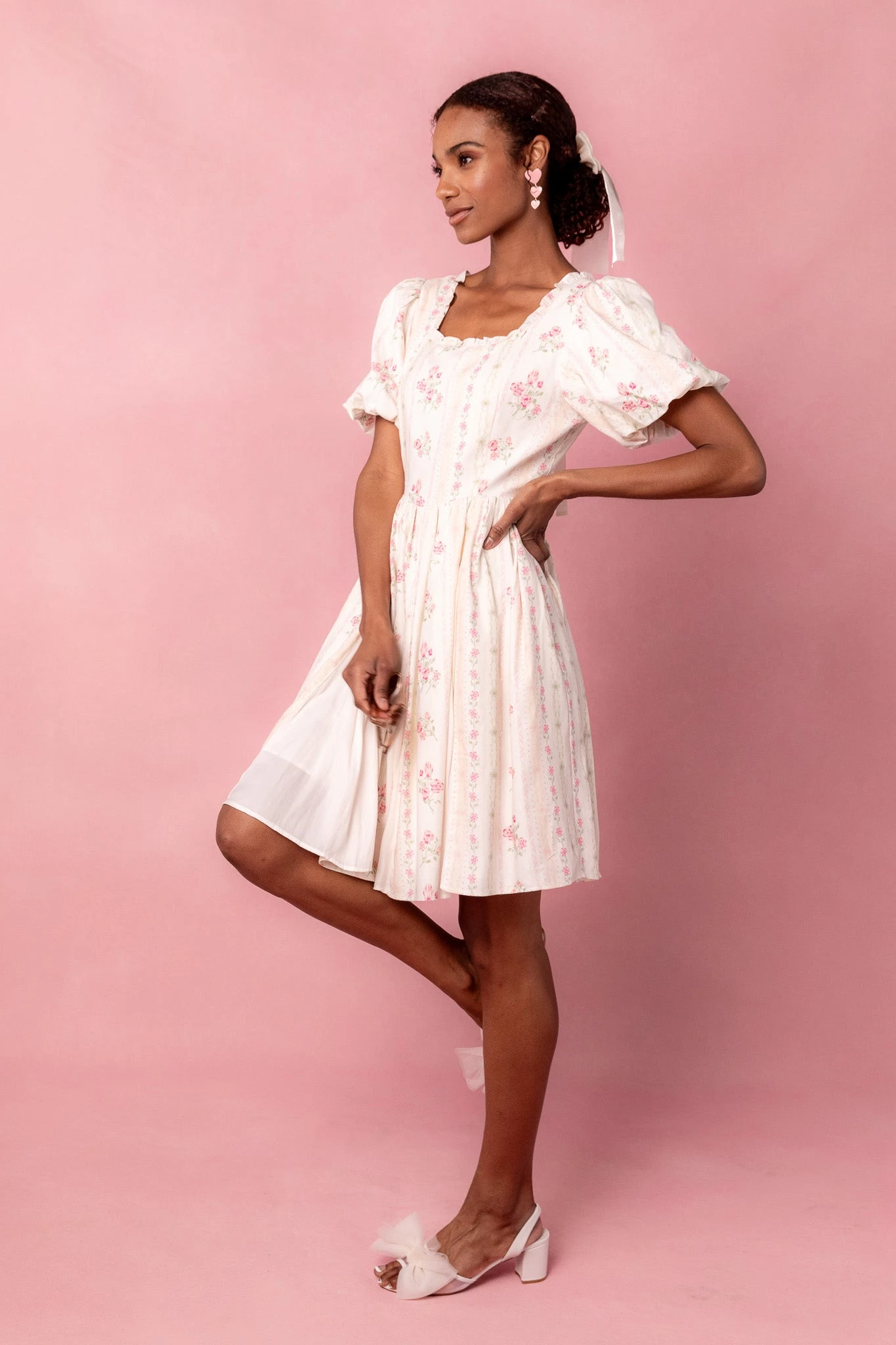 Flowers For All Dress In Vintage Floral 5 Flowers For All Dress In Vintage Floral - Image 5