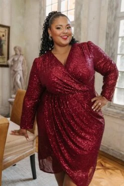 Starstruck Dress In Wine - FINAL SALE -Fashion Clothing Store WEB 5676 151975