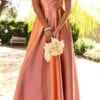 Tessie Dress In Apricot Crush