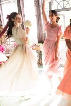 Abbie Dress In Champagne -Fashion Clothing Store WEB BRIDESMAID 2