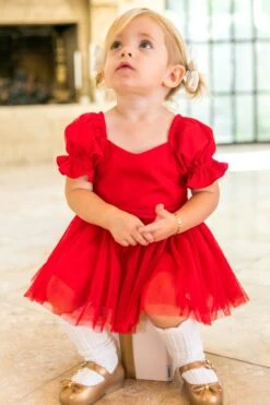 Baby Ballerina Dress Set In Red - FINAL SALE -Fashion Clothing Store WEB HOLIDAY1 ballerinared 4172 374248