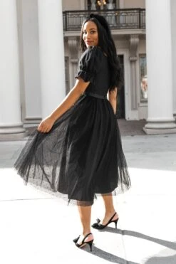 Ballerina Dress In Black 22 Ballerina Dress In Black -Fashion Clothing Store WEB IVY NOIRCOLLECTION3 114 218814
