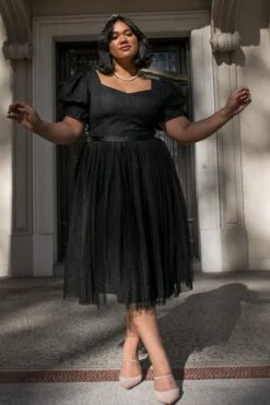 Ballerina Dress In Black 18 Ballerina Dress In Black -Fashion Clothing Store WEB IVY NOIRCOLLECTION3 12 841724