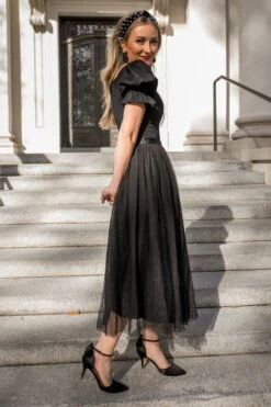 Ballerina Dress In Black 21 Ballerina Dress In Black -Fashion Clothing Store WEB IVY NOIRCOLLECTION3 56 452103