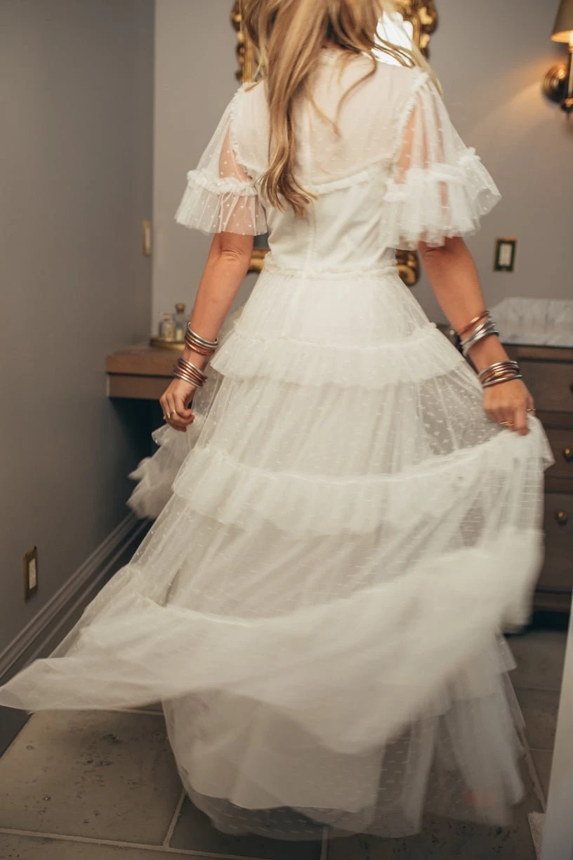 Whimsical Dress In White 7 Whimsical Dress In White - Image 7