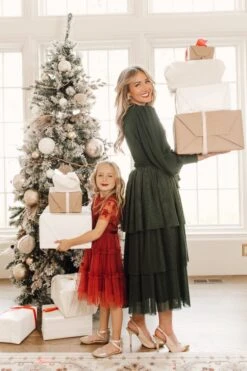 Cosette Dress In Green - FINAL SALE -Fashion Clothing Store WEB IVYCITY DRESSES HOLIDAY20213 2 730693