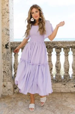 Lennon Dress In Lavender