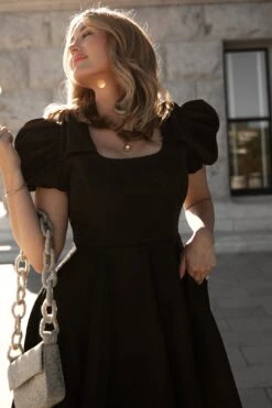 Nina Bow Flare Dress - FINAL SALE -Fashion Clothing Store WEB Noir 2023 nina 39