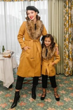Mini Sloane Coat In Camel - FINAL SALE -Fashion Clothing Store WEB Sloane Coat Brown 7753 939457