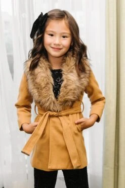 Mini Sloane Coat In Camel - FINAL SALE -Fashion Clothing Store WEB Sloane Coat Brown 7756 876890