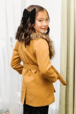 Mini Sloane Coat In Camel - FINAL SALE -Fashion Clothing Store WEB Sloane Coat Brown 7762 634207