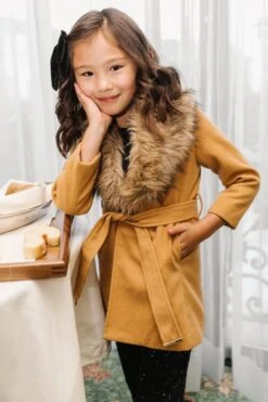 Mini Sloane Coat In Camel - FINAL SALE -Fashion Clothing Store WEB Sloane Coat Brown 7767 444885