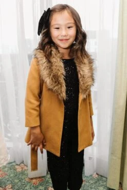 Mini Sloane Coat In Camel - FINAL SALE -Fashion Clothing Store WEB Sloane Coat Brown 7771 157618