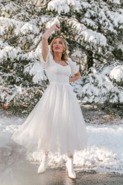 Ballerina Dress In White -Fashion Clothing Store WEB WINTERWHITES BALLERINA 37 402361