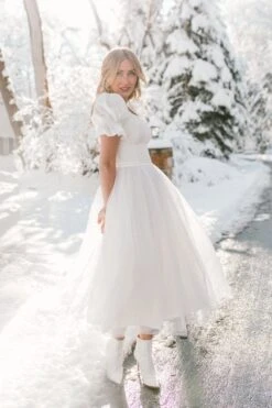 Ballerina Dress In White -Fashion Clothing Store WEB WINTERWHITES BALLERINA 43 330829