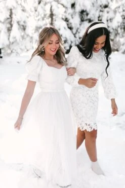 Ballerina Dress In White -Fashion Clothing Store WEB WINTERWHITES BALLERINA 58 415109