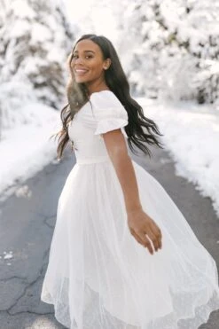 Ballerina Dress In White -Fashion Clothing Store WEB WINTERWHITES BALLERINA 76 419696