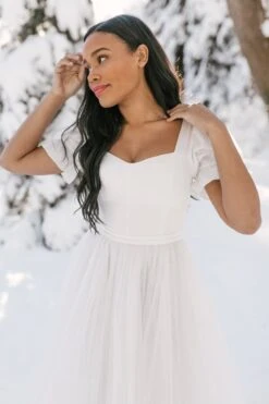 Ballerina Dress In White -Fashion Clothing Store WEB WINTERWHITES BALLERINA 93 754602