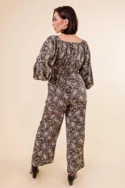 Willow Jumpsuit In Black Floral - FINAL SALE -Fashion Clothing Store WillowJumpsuit Studio F23 06 318351