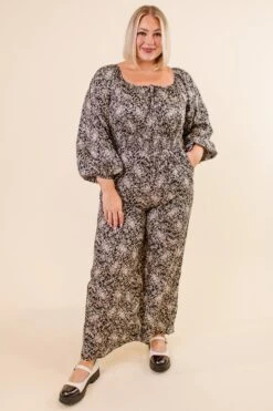 Willow Jumpsuit In Black Floral - FINAL SALE -Fashion Clothing Store WillowJumpsuit Studio F23 09 382237