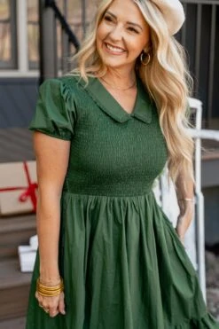 Addie Dress In Green - FINAL SALE -Fashion Clothing Store addiegreen 1 ef45701f 3a5f 460e 8982 d8070d69a809
