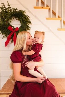 Addie Dress In Wine - FINAL SALE -Fashion Clothing Store addiewinemini 5