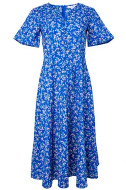 Allie Dress In Royal Blue 14 Allie Dress In Royal Blue -Fashion Clothing Store allie blue front