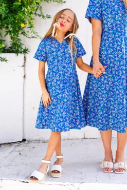 Mini Allie Dress In Royal Blue -Fashion Clothing Store allieblue 06